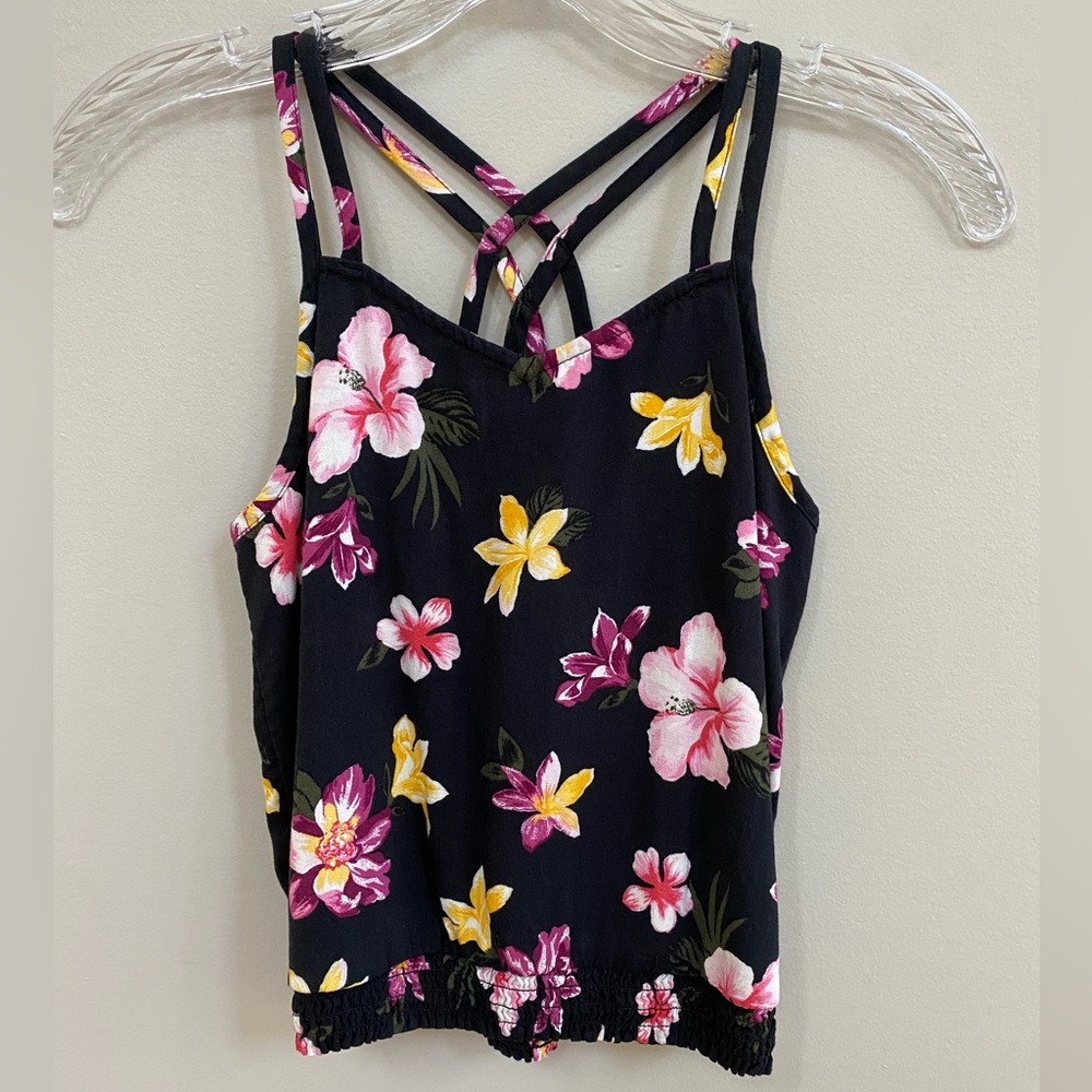 🔴 3/$10 - Kids Abercrombie Floral Tank